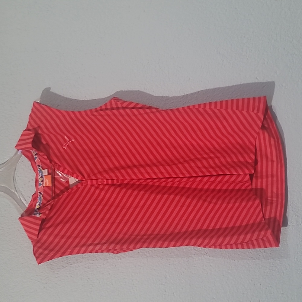 Puma golf sleeveless striped polo XL